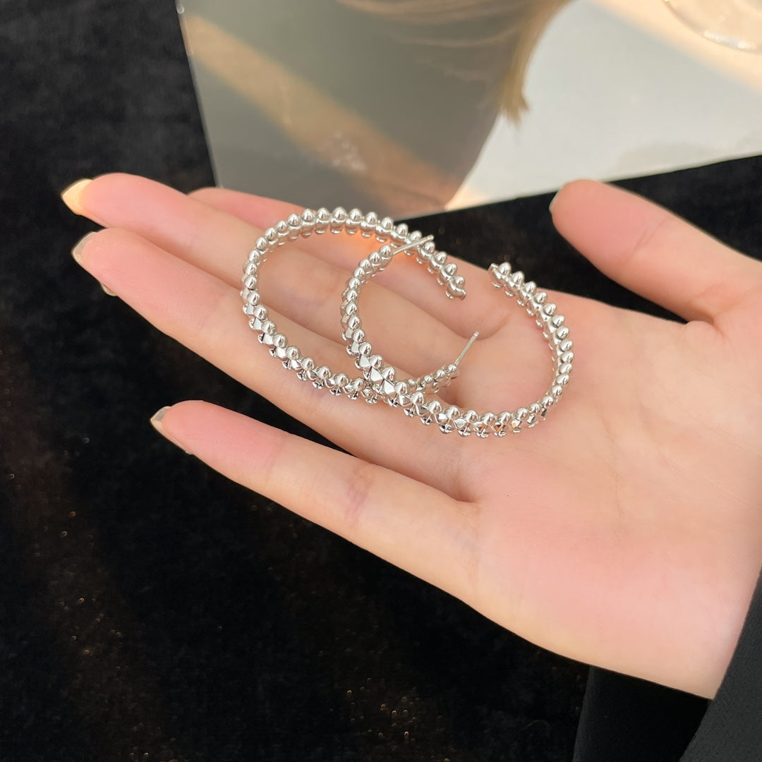 [⭐Shinejoy]クラッシュフープピアス