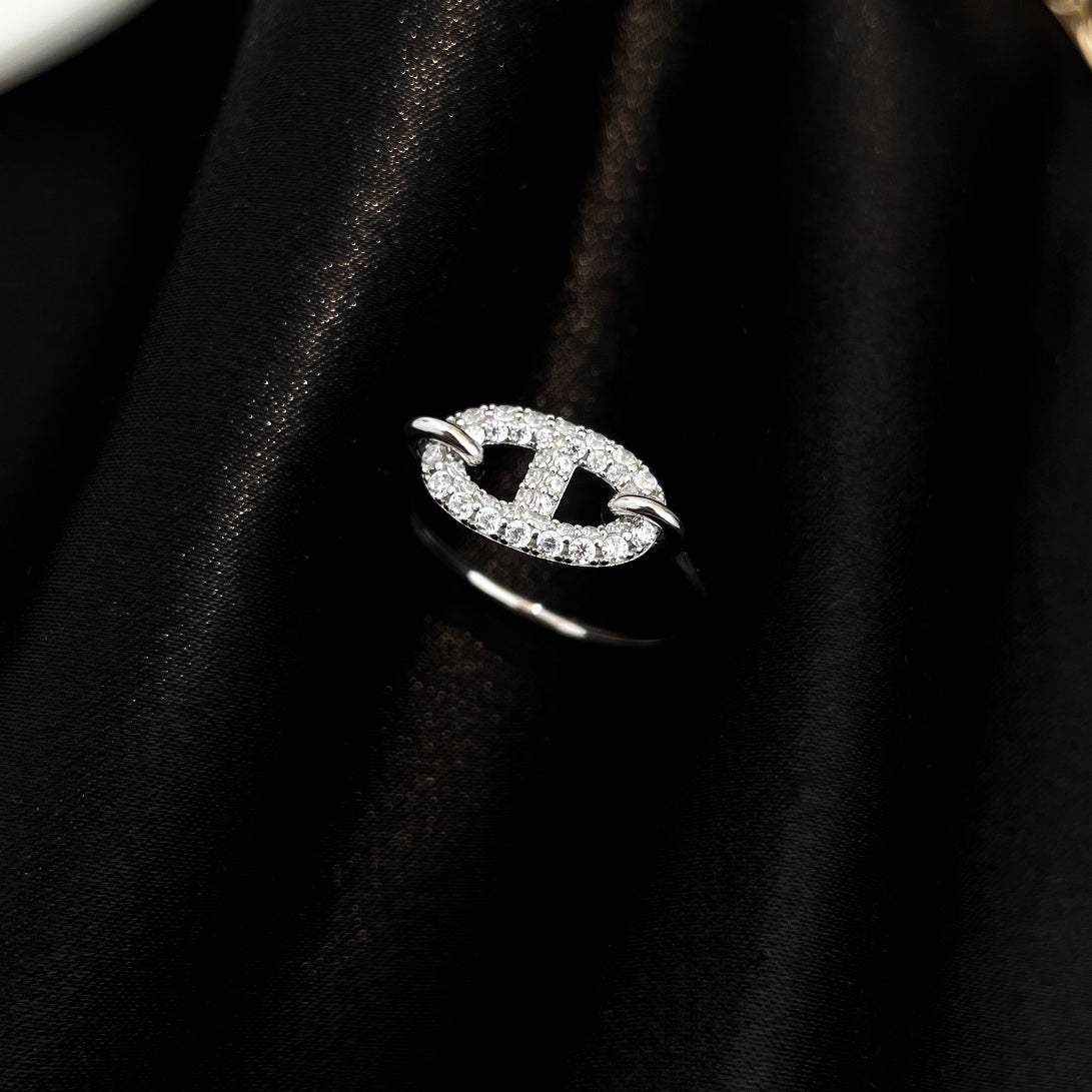 [⭐Shinejoy]RONDE スモール シルバー ダイヤモンドリング