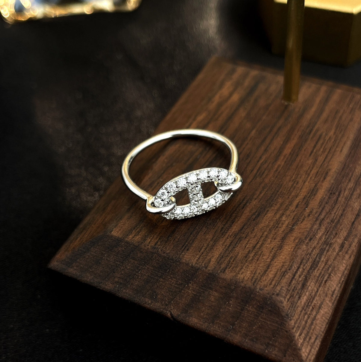 [⭐Shinejoy]RONDE スモール シルバー ダイヤモンドリング
