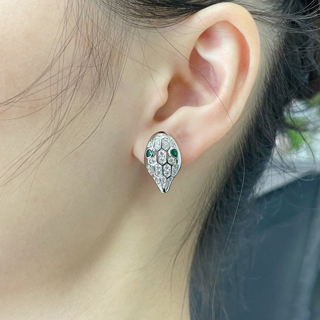 [⭐Shinejoy]SERPENT DIAMANT-OHRSTECKER