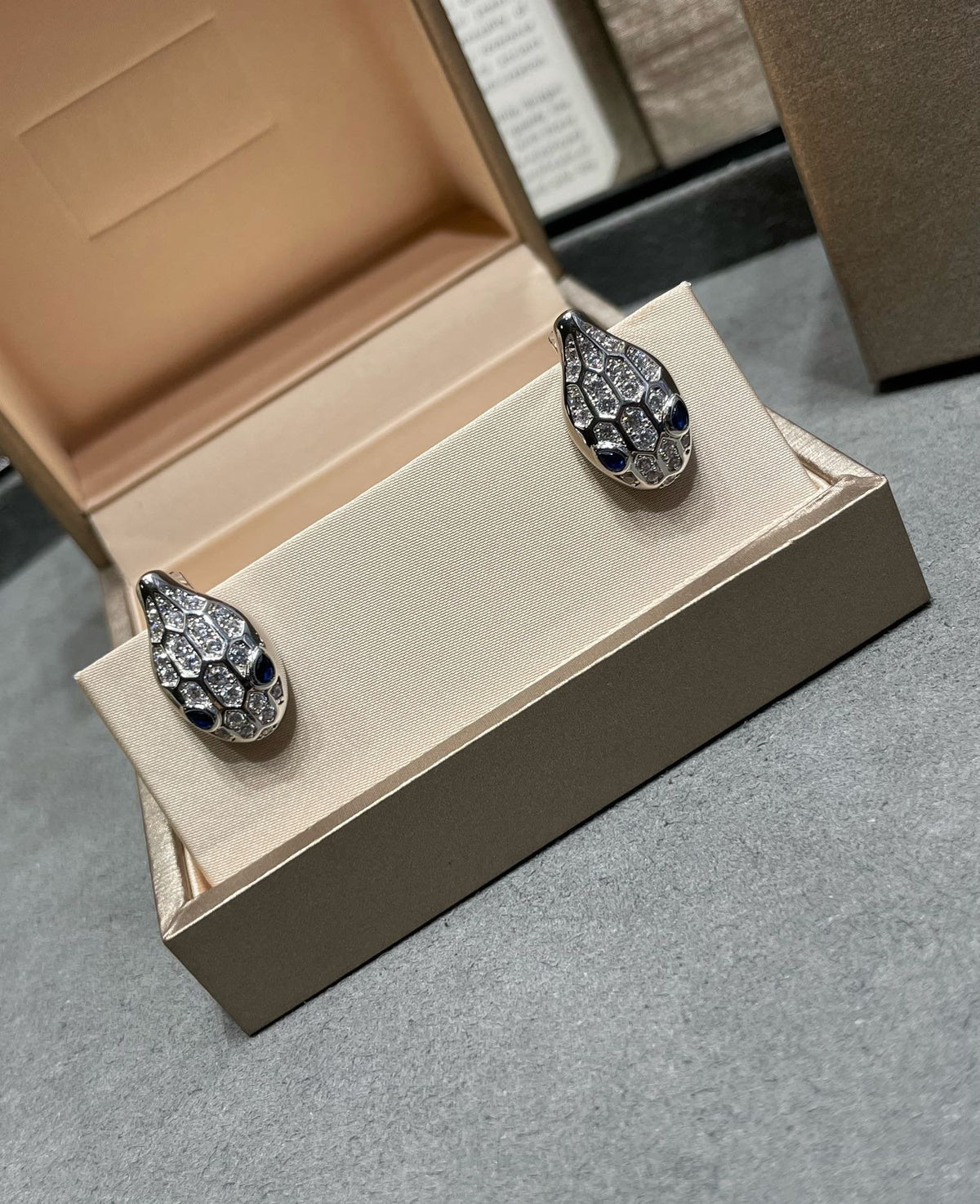 [⭐Shinejoy]SERPENT DIAMANT-OHRSTECKER
