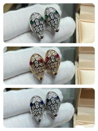 [⭐Shinejoy]SERPENT DIAMANT-OHRSTECKER