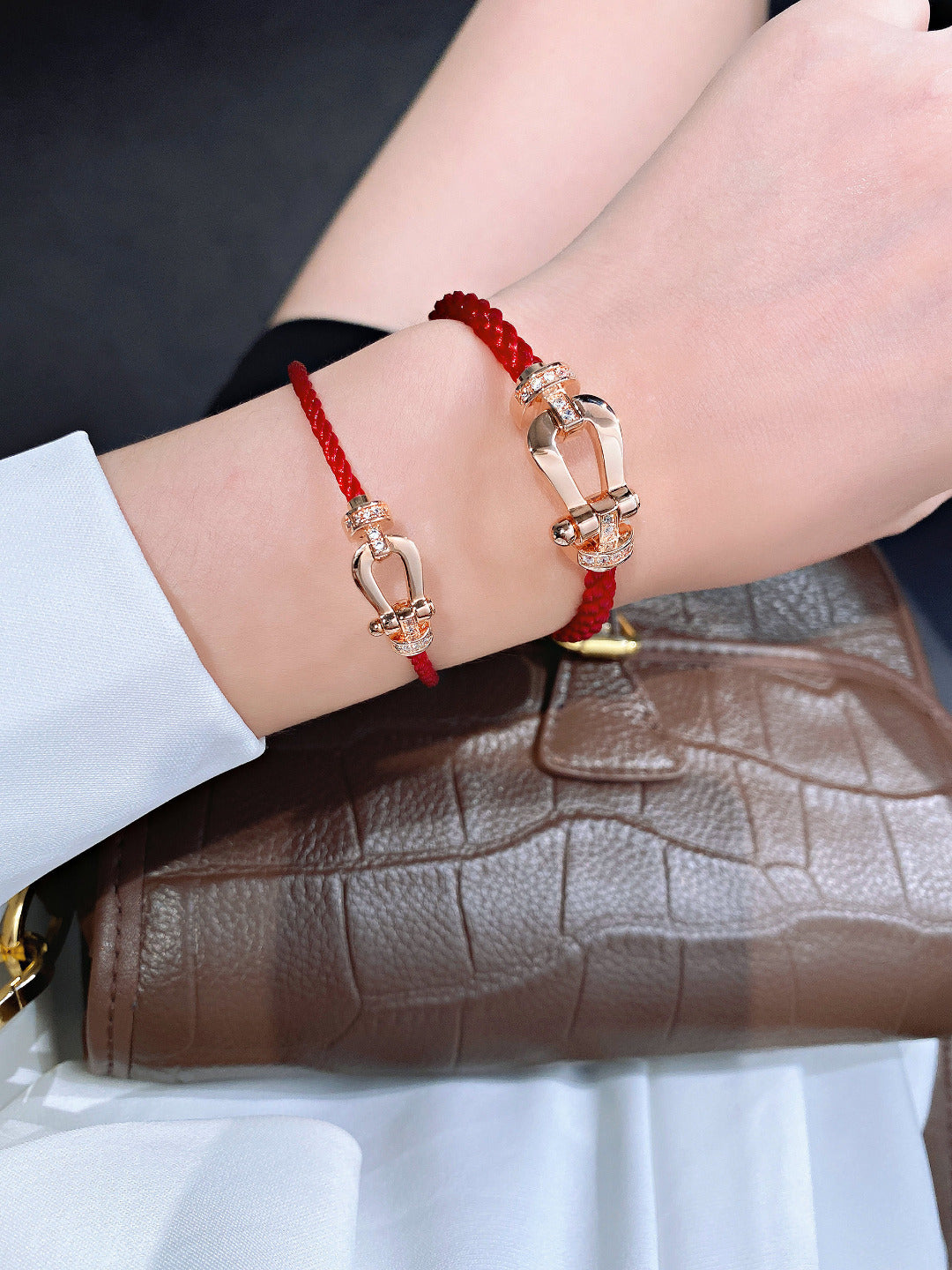 [⭐Shinejoy]FORCE 10 HALF DIAMOND PINK GOLD RED CORDERI LARGE AND MEDIUM MODEL