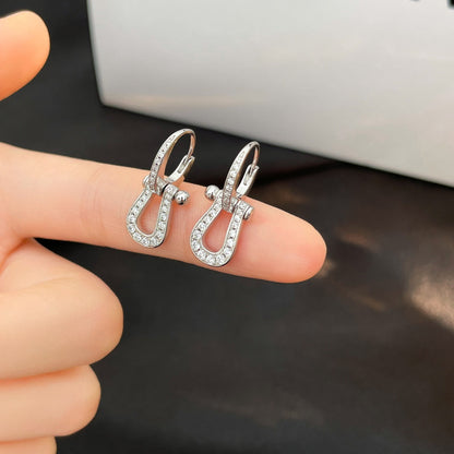 [⭐Shinejoy]FORCE 10 FULL DIAMOND DROP EARRINGS MEDIUM MODEL