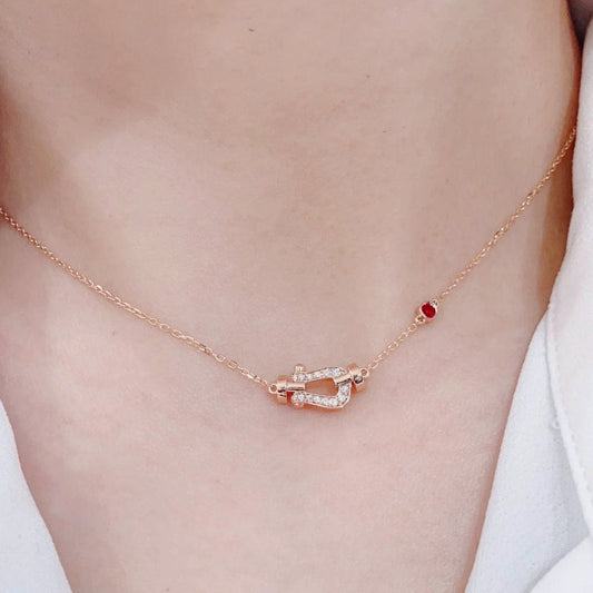 [⭐Shinejoy]FORCE 10 DIAMOND PINK GOLD NECKLACE