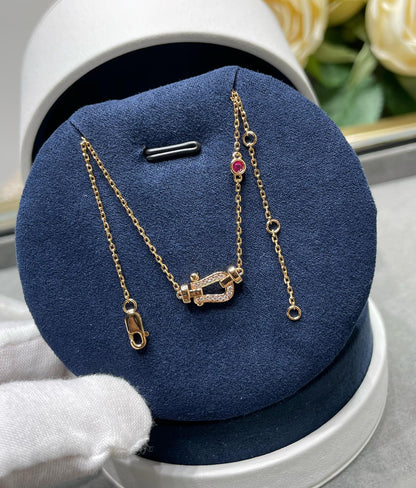 [⭐Shinejoy]FORCE 10 DIAMOND PINK GOLD NECKLACE