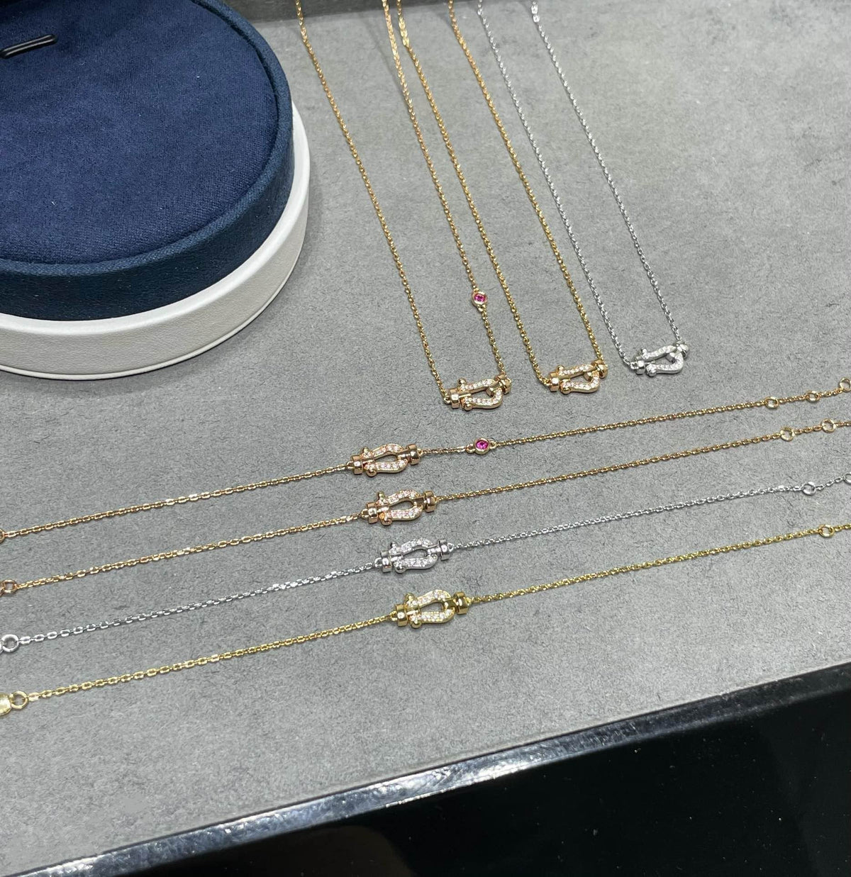 [⭐Shinejoy]FORCE 10 DIAMOND PINK GOLD NECKLACE