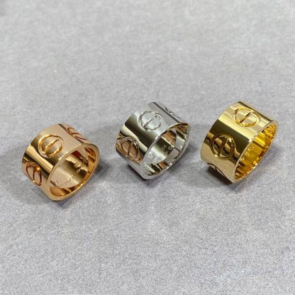 [⭐Shinejoy]LOVE 11MM ラージリング