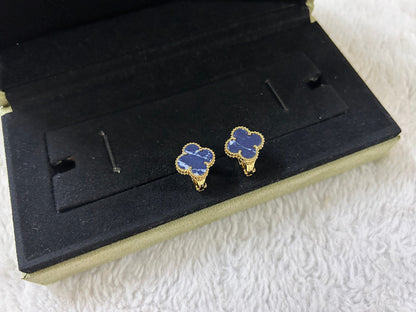 [⭐Shinejoy]CLOVER PIETERSITE MEDIUM STUD EARRINGS