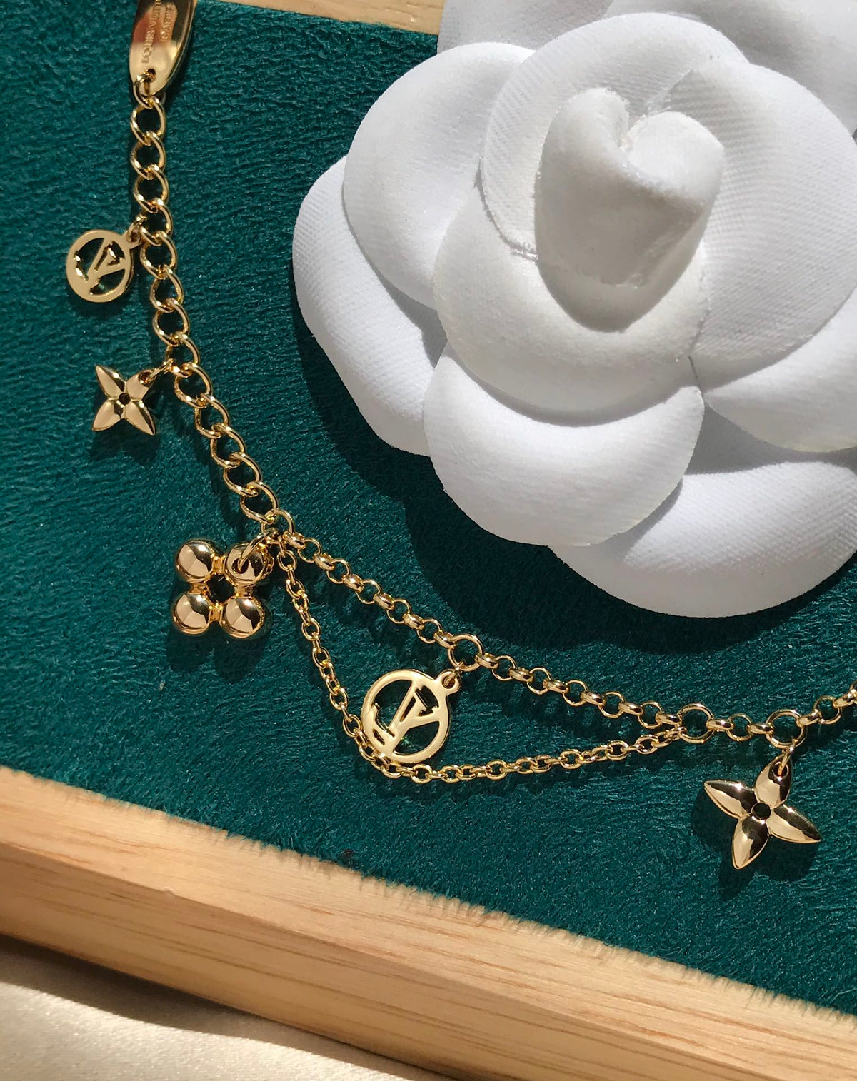 [⭐Shinejoy]BLÜHENDES ROSÉGOLD-PERLMUTT-ARMBAND