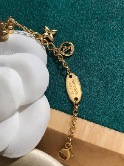 [⭐Shinejoy]BLÜHENDES ROSÉGOLD-PERLMUTT-ARMBAND