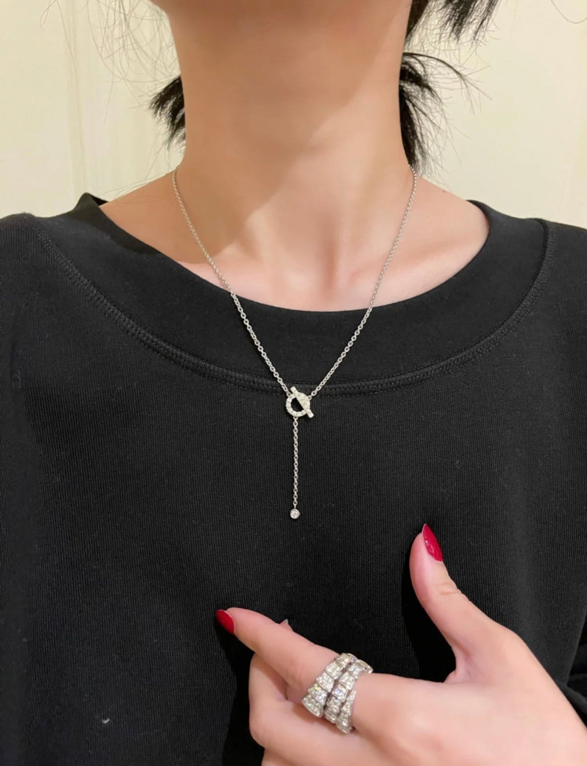 [⭐Shinejoy]フィネス シルバーダイヤモンド ネックレス
