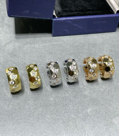 [⭐Shinejoy]BEE LOVE ダイヤモンドフープピアス