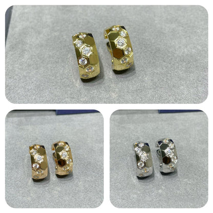 [⭐Shinejoy]BEE LOVE ダイヤモンドフープピアス