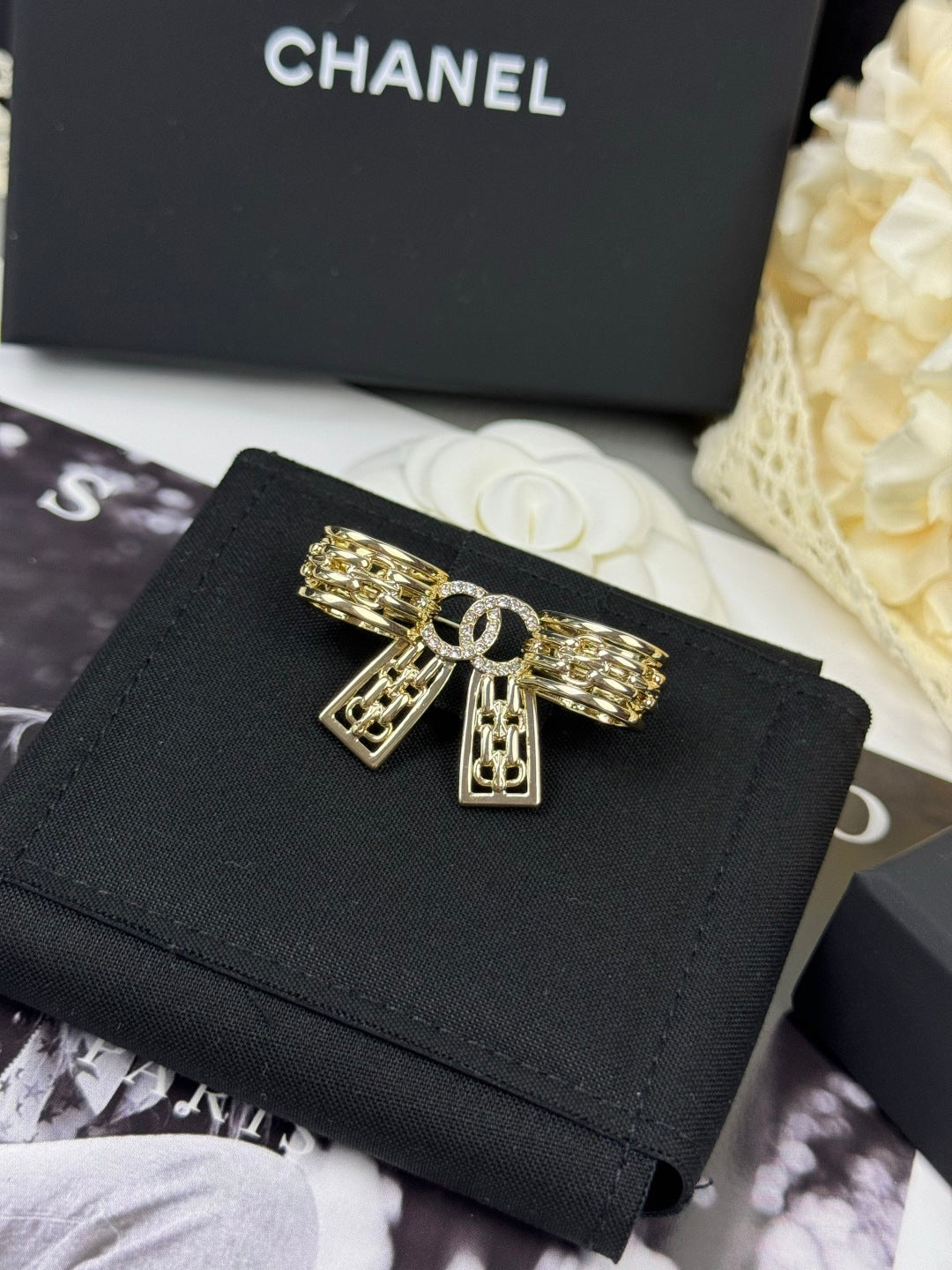 [⭐Shinejoy]25K中空リボンブローチ
