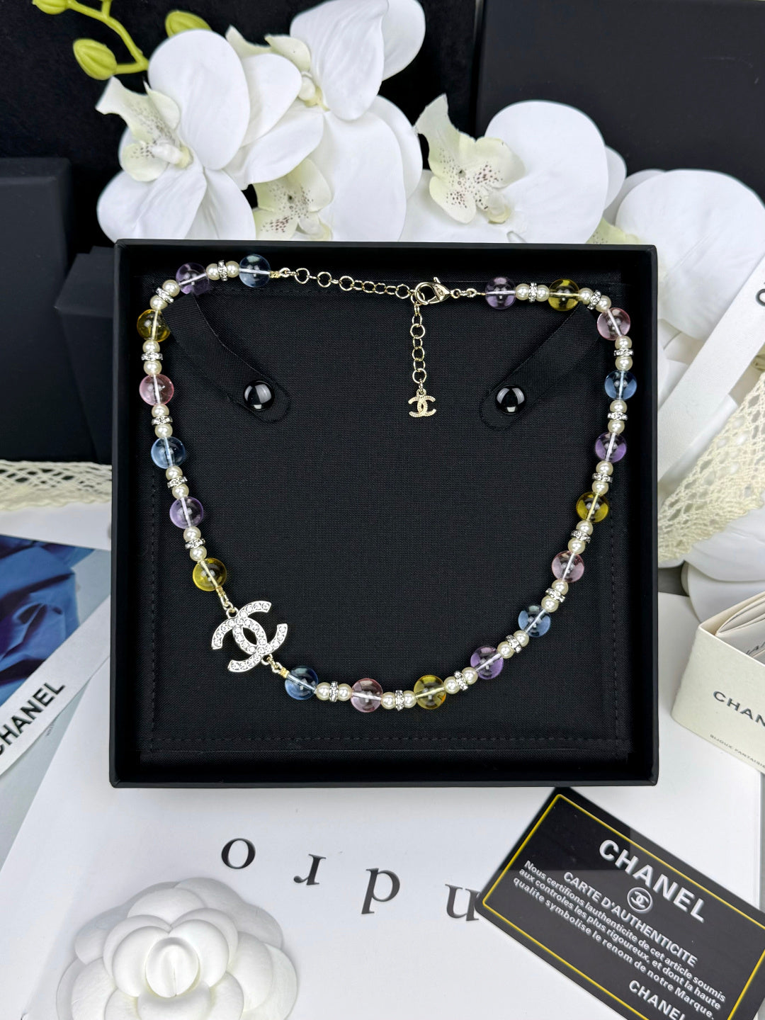 [⭐Shinejoy]26C New Spring Collection Colorful Transparent Resin Necklace