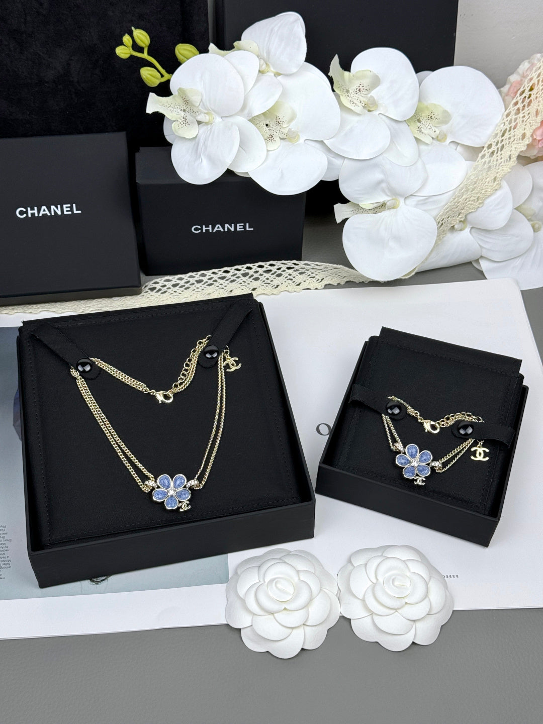 [⭐Shinejoy]VOLTE New Blue Floral Double-Layer Bracelet