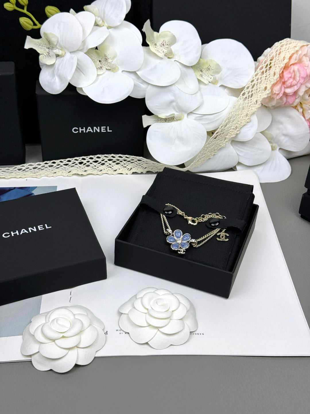 [⭐Shinejoy]VOLTE New Blue Floral Double-Layer Bracelet