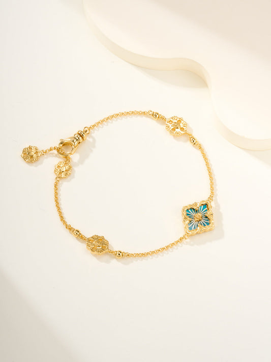 [⭐Shinejoy]B.C.L エナメル 一輪の花ブレスレット（各色）
