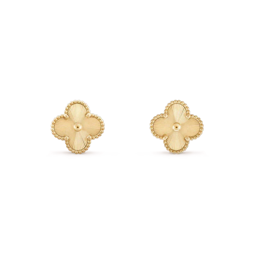 [⭐Shinejoy]CLOVER MINI 9.5MM LASER EARRINGS