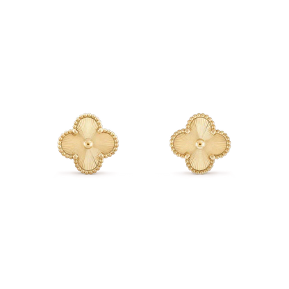 [⭐Shinejoy]CLOVER MINI 9.5MM LASER EARRINGS