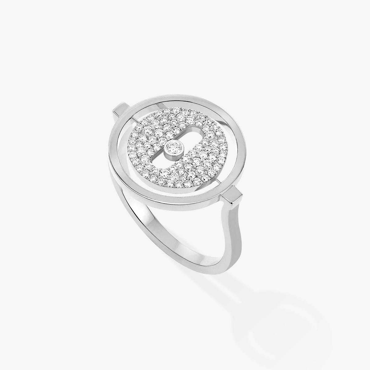 [⭐Shinejoy]Demo MOVE PAVED SILVER DIAMOND RING