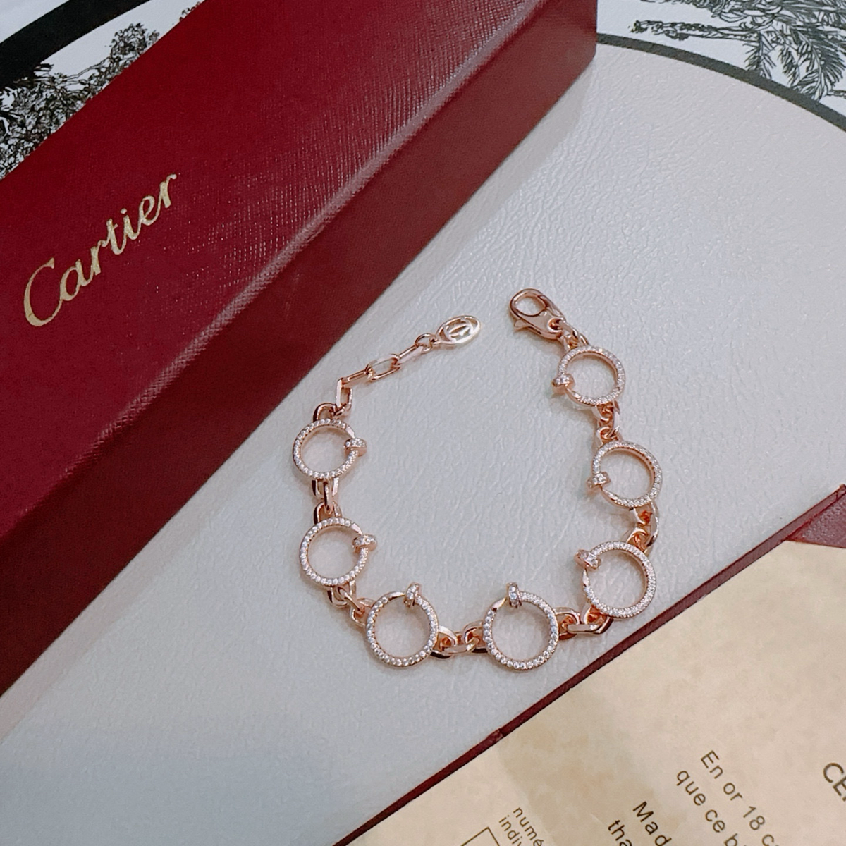 [⭐Shinejoy Jewelry] ラブ＆ジュスト アン クル ブレスレット ダイヤモンド