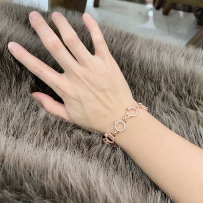 [⭐Shinejoy Jewelry] ラブ＆ジュスト アン クル ブレスレット ダイヤモンド