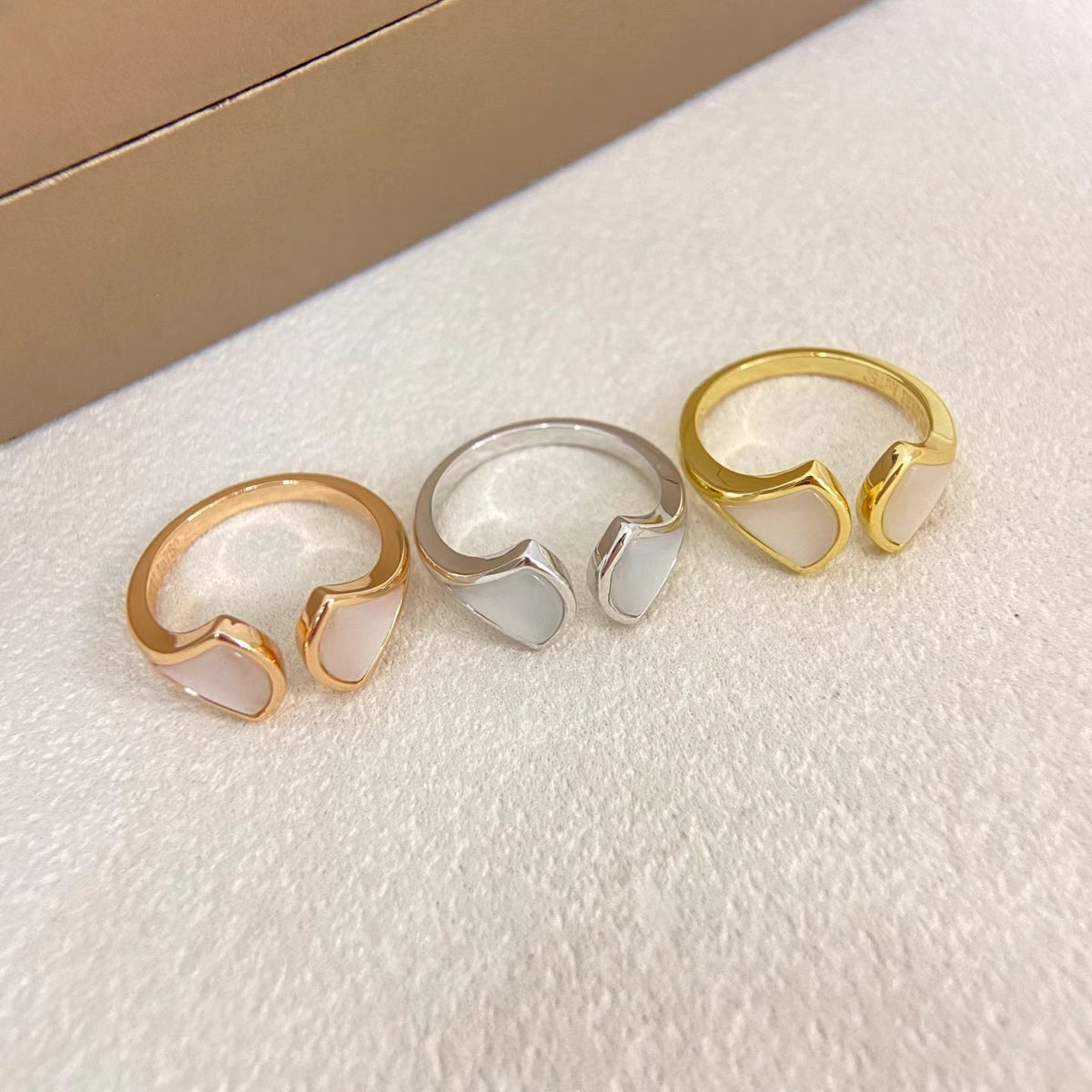 [⭐Shinejoy]ダブルスカートパターンオープンリング