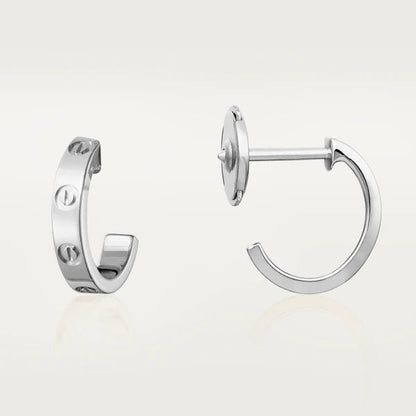 [⭐Shinejoy]LOVE EARRINGS 2.65MM シルバー