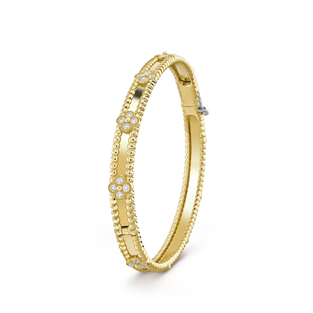 [⭐Shinejoy]クローバーブレスレット 4MM ダイヤモンド