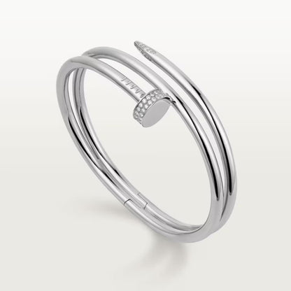 [⭐Shinejoy]JUSTE ARMBAND 3,5 MM DOPPELREIHIG MIT DIAMANTEN