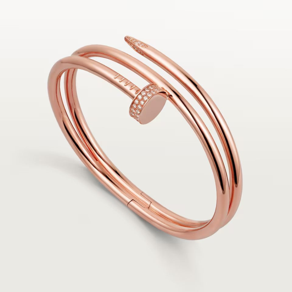 [⭐Shinejoy]JUSTE ARMBAND 3,5 MM DOPPELREIHIG MIT DIAMANTEN