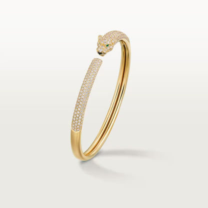 [⭐Shinejoy]PANTHERE VOLLBESETZTES DIAMANT-OFFENES ARMBAND