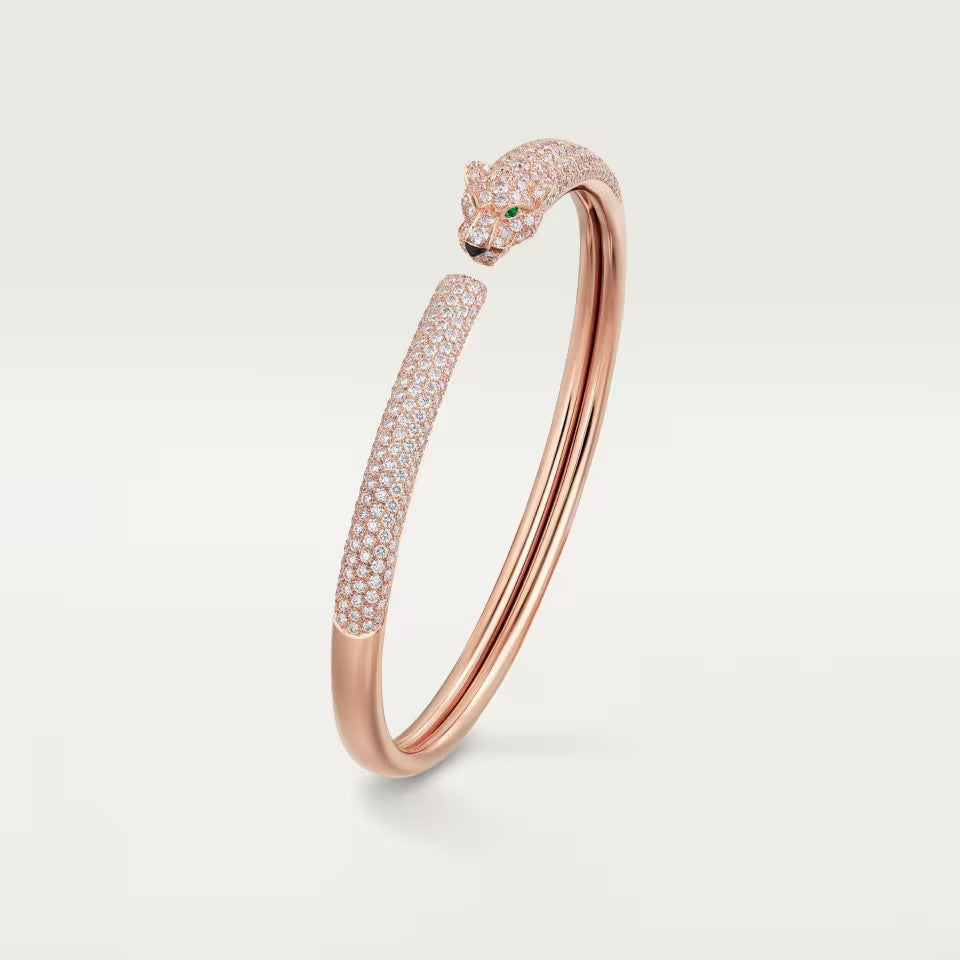 [⭐Shinejoy]PANTHERE VOLLBESETZTES DIAMANT-OFFENES ARMBAND