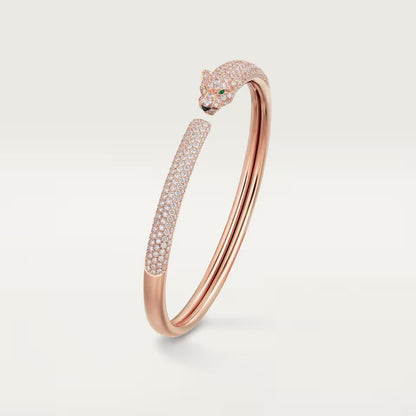 [⭐Shinejoy]PANTHERE VOLLBESETZTES DIAMANT-OFFENES ARMBAND
