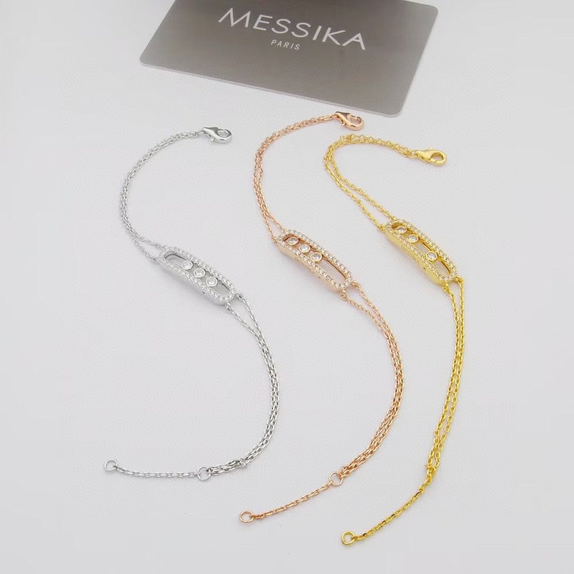 [⭐Shinejoy] ムーブ クラシック パヴェ ブレスレット