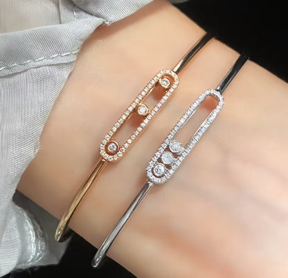[⭐Shinejoy]Move Pavé Diamant-Armreif M