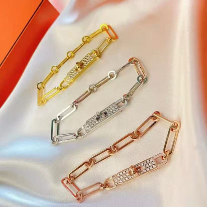 [⭐Shinejoy]チェーンブレスレット スモールモデル ダイヤモンド