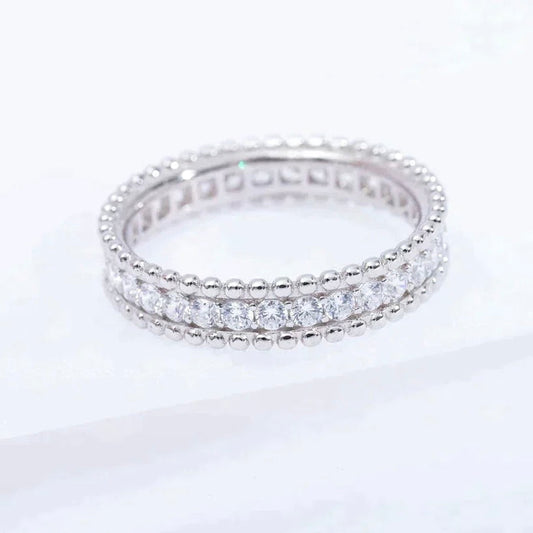 [⭐Shinejoy]PERLEE DIAMANT-SILBERRING