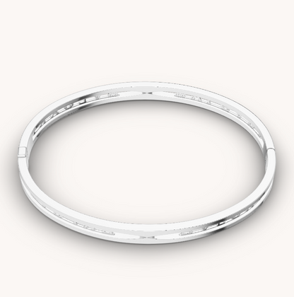 [⭐Shinejoy]ZERO 1 スパイラルロゴ シルバーブレスレット
