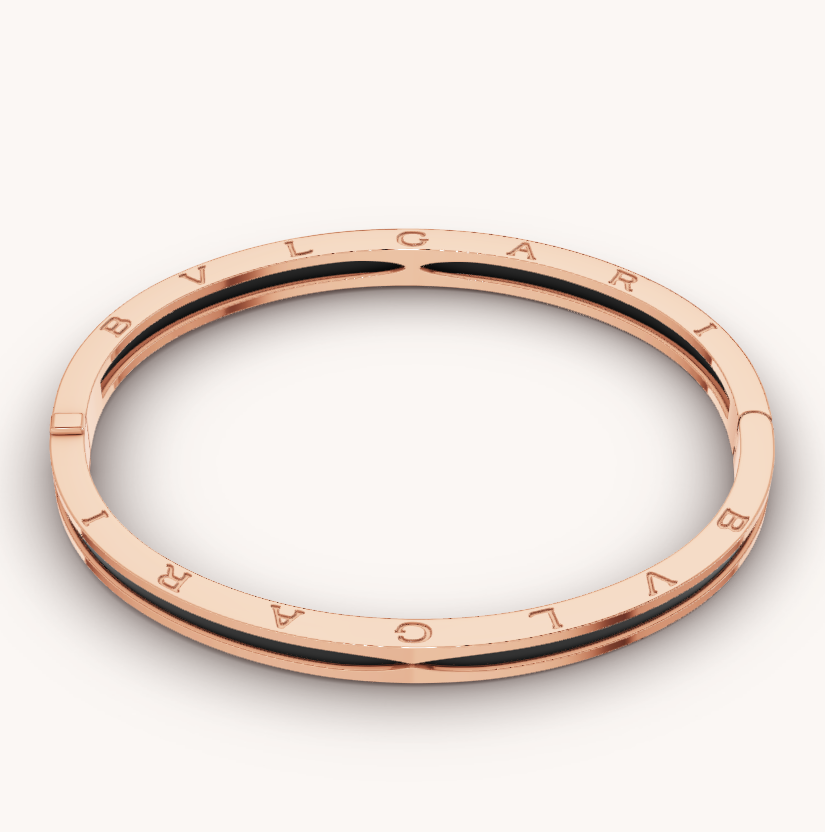 [⭐Shinejoy]ZERO 1 ピンクゴールド、ブラックセラミックブレスレット
