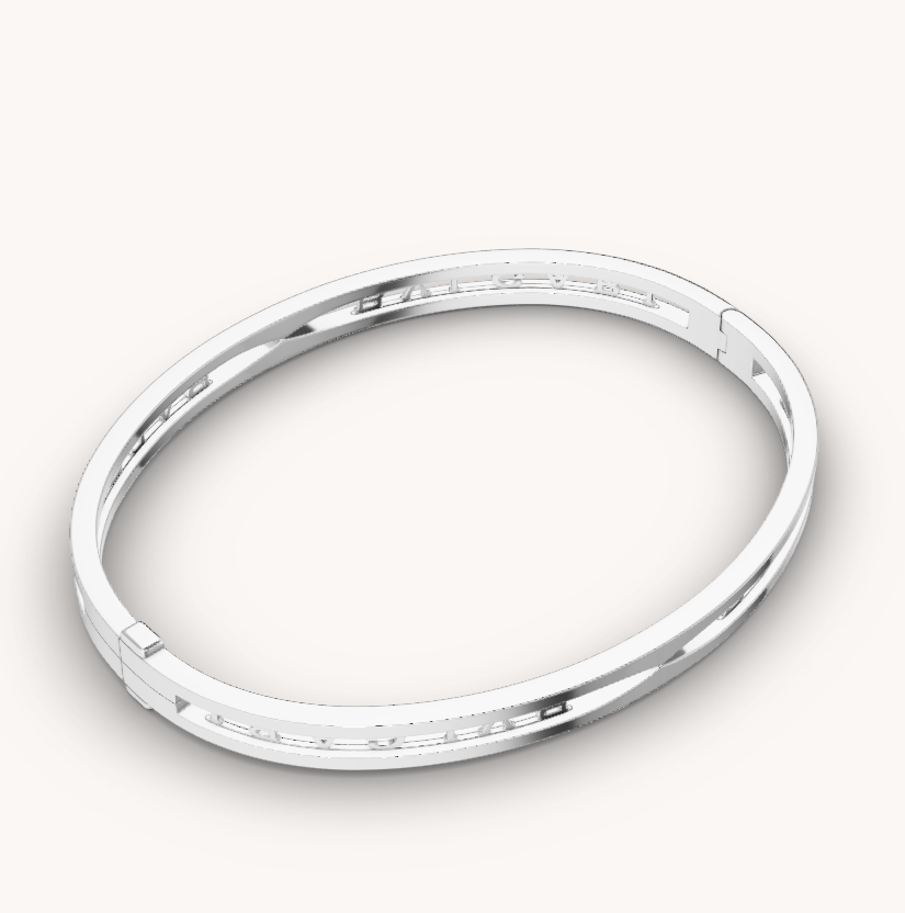 [⭐Shinejoy]ZERO 1 スパイラルロゴ シルバーブレスレット