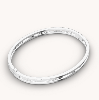 [⭐Shinejoy]ZERO 1 スパイラルロゴ シルバーブレスレット