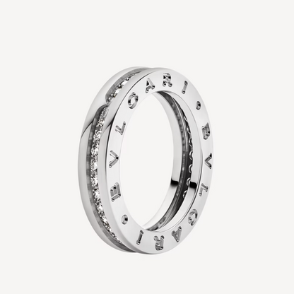 [⭐Shinejoy]ZERO 1 ワンバンド パヴェダイヤモンド スパイラルリング