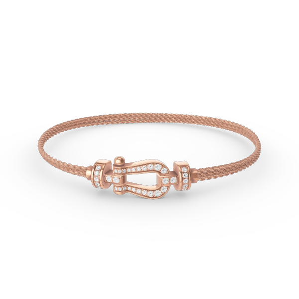 [⭐Shinejoy]FORCE SMALL HORSESHOE  DIAMOND CHAIN ROPE BRACELET