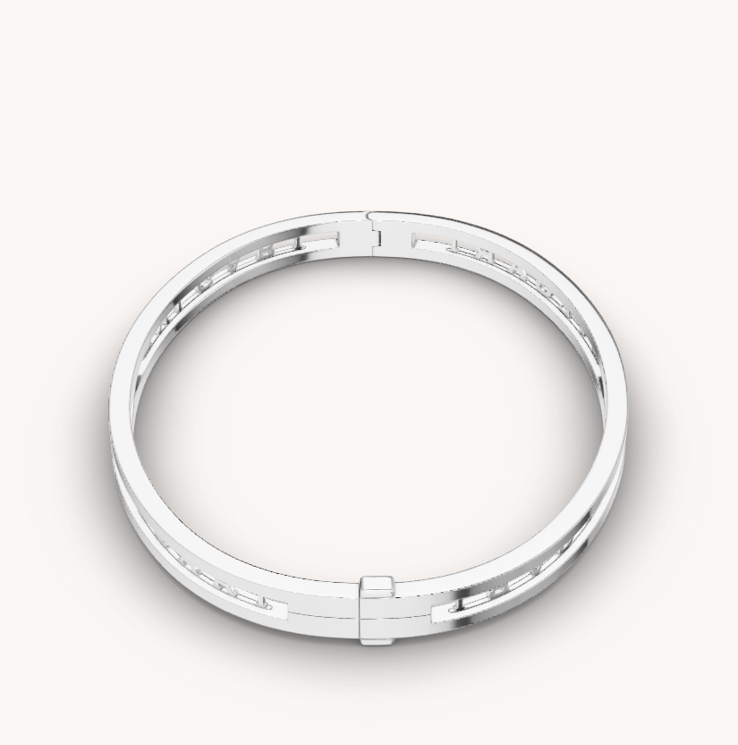 [⭐Shinejoy]ZERO 1 スパイラルロゴ シルバーブレスレット
