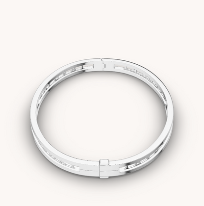 [⭐Shinejoy]ZERO 1 スパイラルロゴ シルバーブレスレット