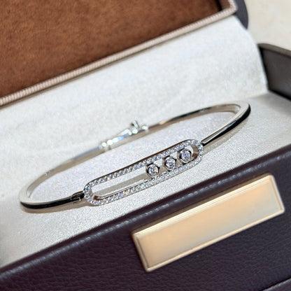 [⭐Shinejoy]Move Pavé Diamant-Armreif M