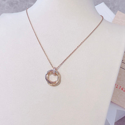 [⭐Shinejoy]TRINITY-HALSKETTE GOLD DIAMANTEN